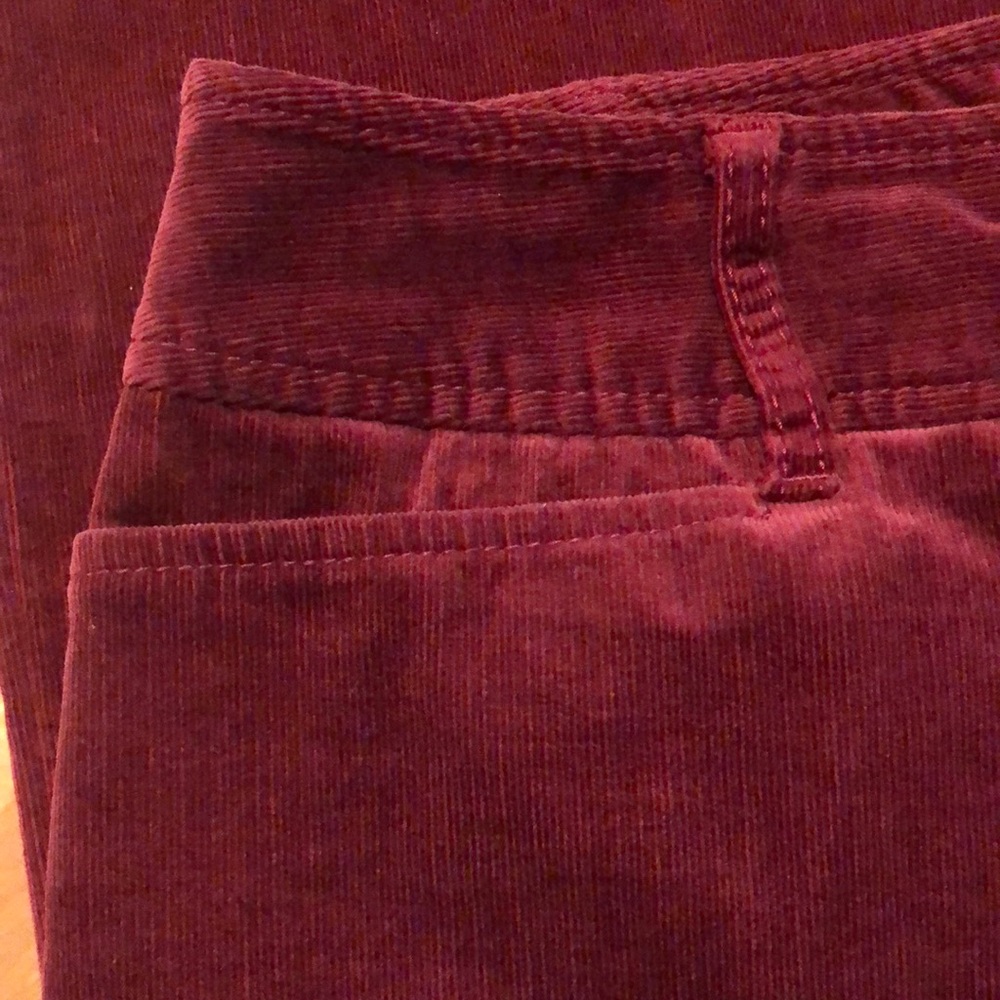Ann Taylor LOFT Julie Corduroy Straight Leg Soft Stretch Pants/ Slacks Red 6P - Picture 5 of 8